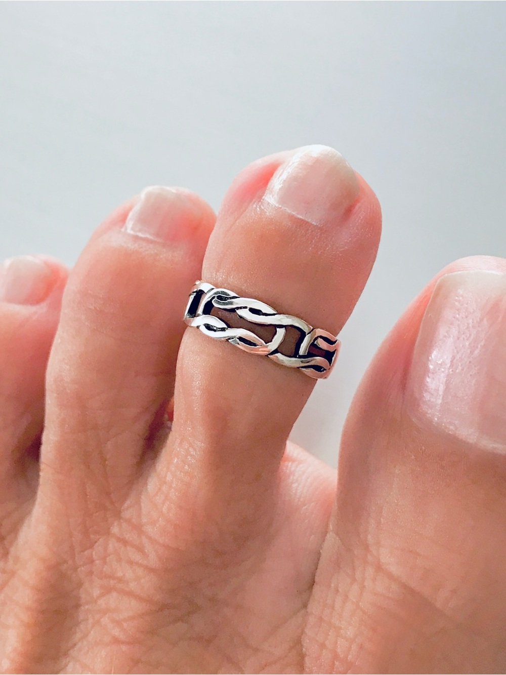 Sterling Silver Knot Toe Ring